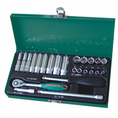 Набор головок торцевых Jonnesway S04H2125S 1/4&amp;quot;DR, 4-13 мм, 25 предметов