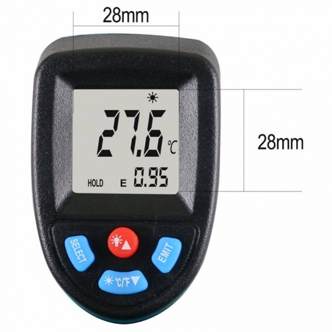 Цифровой пирометр Autool IT200 - бесконтактный инфракрасный термометр (-50 - 550°C)
